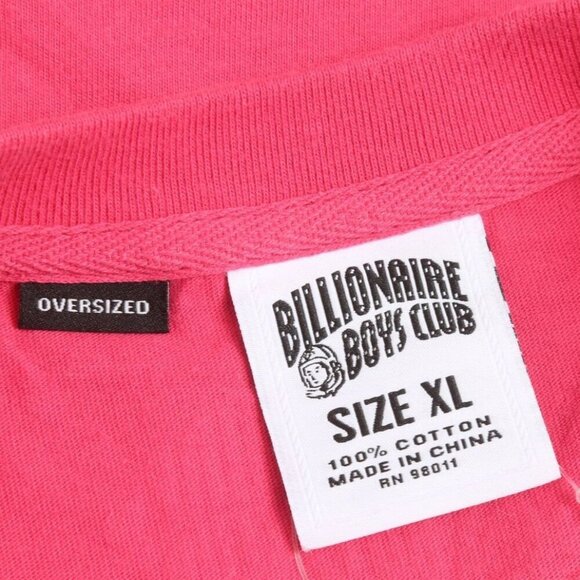 Billionaire Boys Club XL Memories Knit Short Sleeve T-Shirt Raspberry Sorbet - Picture 5 of 5